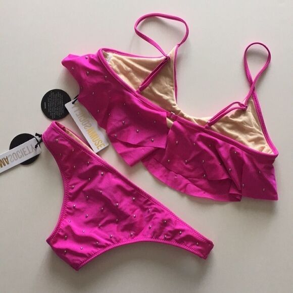 Pink Studded Bikini  - Picture 5 of 5